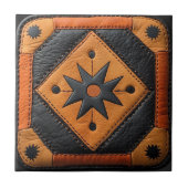 Zuid-West Mooie Country Style Leather Tegeltje (Voorkant)