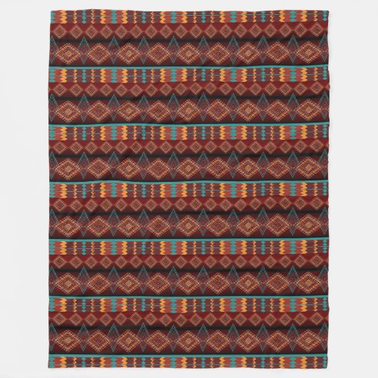 Zuid-westelijk inheems Amerikaans patroon Fleece Deken (Voorkant)