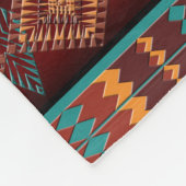 Zuid-westelijk inheems Amerikaans patroon Fleece Deken (Hoek)