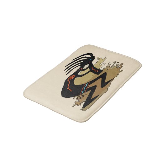 Zuid-Western, Cocopelli, personaliseren, Badmat (Gekanteld)
