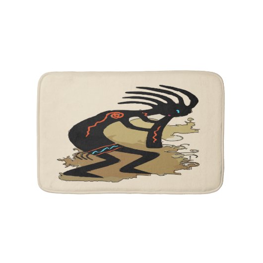 Zuid-Western, Cocopelli, personaliseren, Badmat (Voorkant)