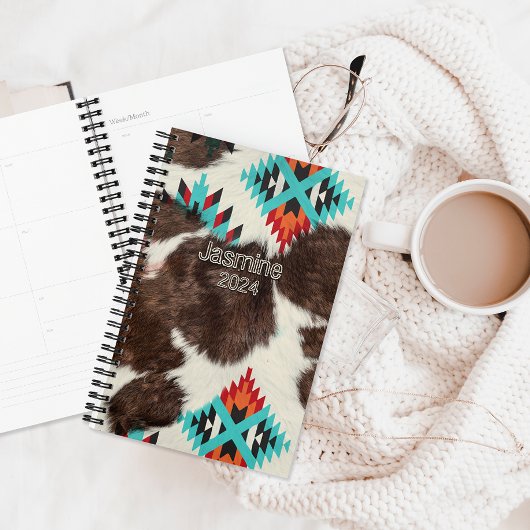 Zuid-Western Koeienhuid Atzec Pattern Planner