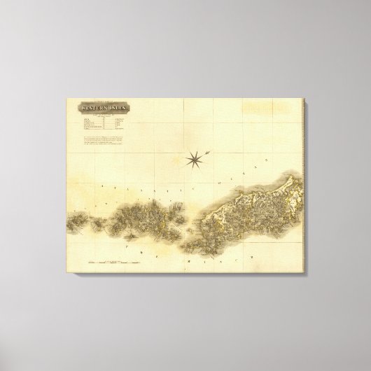 Zuid-Westerne eilanden Canvas Afdruk (Voorkant)
