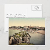 Zuid-zand, Tenby, Wales, zeldzame Photochrom Briefkaart (Voorkant / Achterkant)