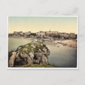 Zuid-zand, Tenby, Wales, zeldzame Photochrom Briefkaart (Voorkant)