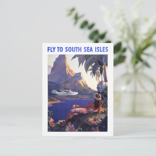  Zuid-Zee Isles Travel Briefkaart (Staand voorkant)