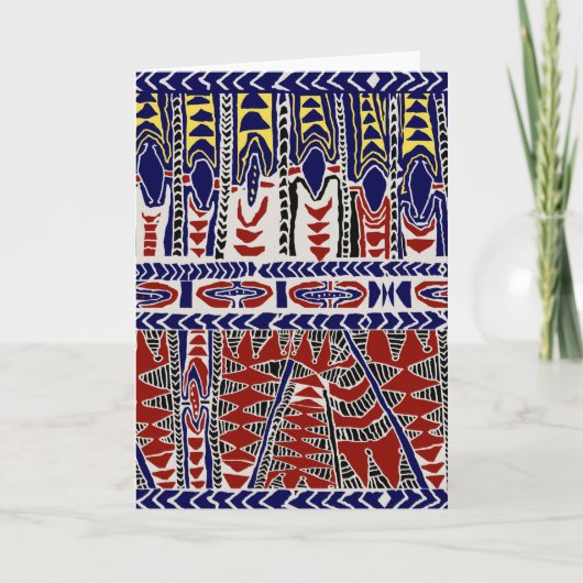 Zuid-Zeeen Samoa Batik Kaart (Voorkant)