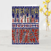 Zuid-Zeeen Samoa Batik Kaart (Gele Bloem)