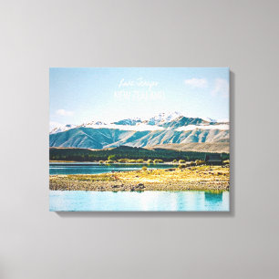 Zuid-Zeeland meer van Tekapo Nieuw-Zeeland Canvas Afdruk