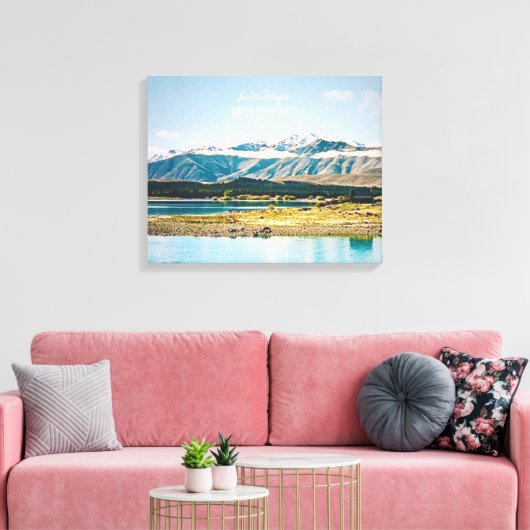 Zuid-Zeeland meer van Tekapo Nieuw-Zeeland Canvas Afdruk (Insitu (Woonkamer))