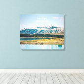 Zuid-Zeeland meer van Tekapo Nieuw-Zeeland Canvas Afdruk (Insitu (Houten vloer))
