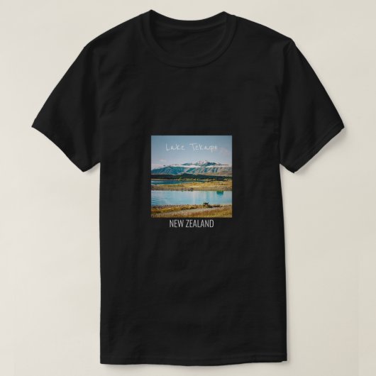 Zuid-Zeeland meer van Tekapo Nieuw-Zeeland T-shirt (Design voorkant)