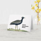 Zuid-Zwarte Korhaan Kaart Jigsaw Birds (Gele Bloem)
