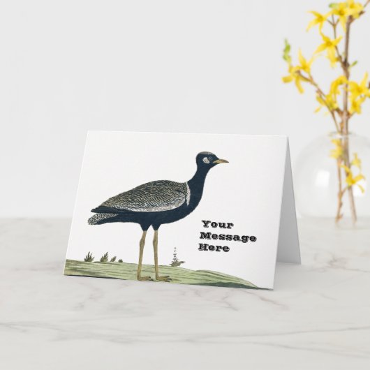 Zuid-Zwarte Korhaan Kaart Jigsaw Birds (Gele Bloem)