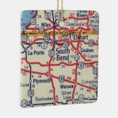 Zuidbocht op  kaart keramisch ornament (Rechts)