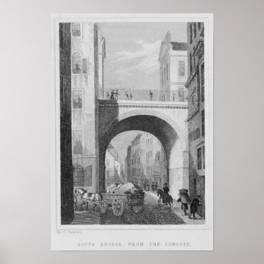 Zuidbrug van de Cowgate Poster (Voorkant)