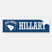 ZUIDCAROLINA VOOR HILLARY BUMPERSTICKER (Voorkant)