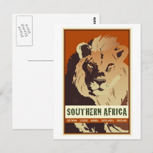 Zuidelijk Afrika Briefkaart (Voorkant / Achterkant)