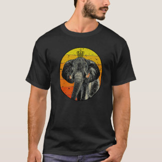 Zuidelijk Afrikaanse Oude Elephant Silhouette Suns T-shirt