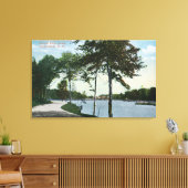 Zuidelijk Blvd-Uitzicht van Central Park en Lake Canvas Afdruk (Insitu (Woonkamer))