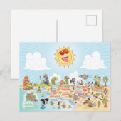 Zuidelijk Californië Beach Paradise Briefkaart (Voorkant / Achterkant)