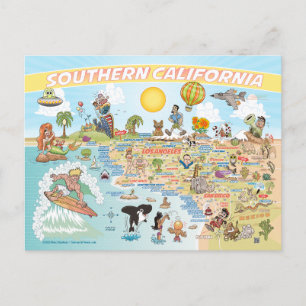 Zuidelijk Californië Beach Paradise Briefkaart