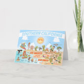 Zuidelijk Californië Beach Paradise Kaart (Voorkant)