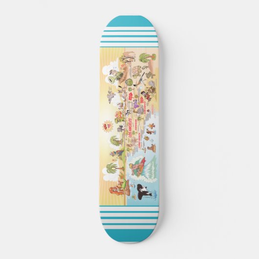 Zuidelijk Californië Beach Paradise Persoonlijk Skateboard (Voorkant)