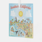 Zuidelijk Californië Glas Ornament (Voorkant links)