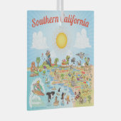 Zuidelijk Californië Glas Ornament (Voorkant Rechts)