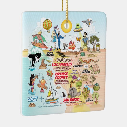 Zuidelijk Californië Keramisch Ornament (Rechts)
