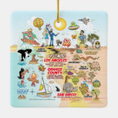 Zuidelijk Californië Keramisch Ornament (Achterkant)