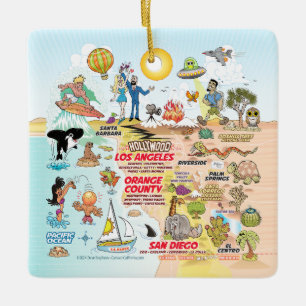 Zuidelijk Californië Keramisch Ornament