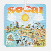 Zuidelijk Californië Metalen Ornament (Achterkant)