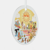 Zuidelijk Californië Metalen Ornament (Voorkant Rechts)