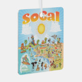 Zuidelijk Californië Metalen Ornament (Voorkant Rechts)