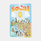 Zuidelijk Californië Metalen Ornament (Voorkant links)