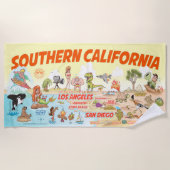 Zuidelijk Californië Paradise Beach Towel Strandlaken (Voorkant)