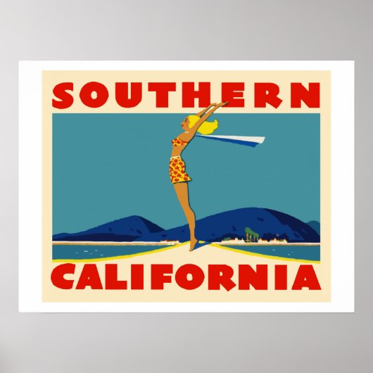 Zuidelijk Californië Poster (Voorkant)