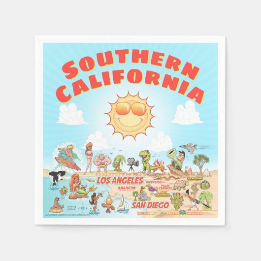 Zuidelijk Californië Servet (Voorkant)