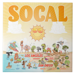 Zuidelijk Californië Tegeltje