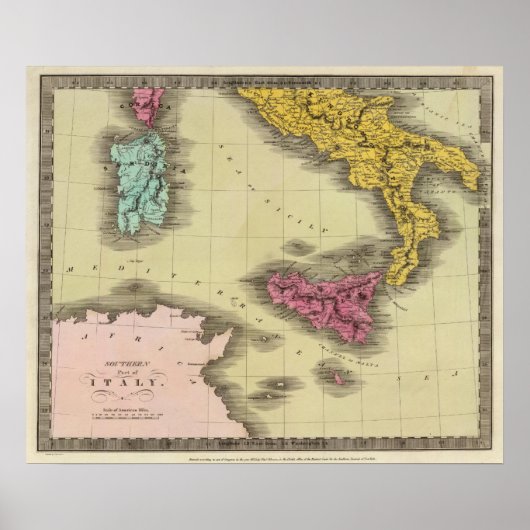 Zuidelijk deel van Italië Poster (Voorkant)
