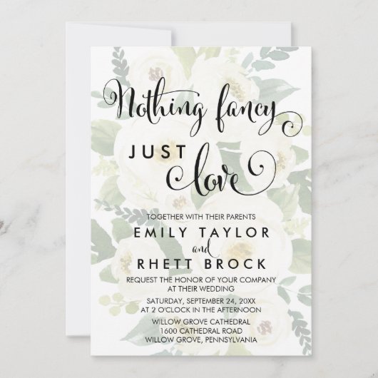 Zuidelijk | Faded Floral is niets Fancy gewoon lie Kaart (Voorkant)