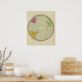 zuidelijk halfrond 2 poster (Keuken)