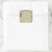 zuidelijk halfrond 3 vierkante sticker (Tas)