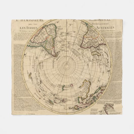 zuidelijk halfrond 4 fleece deken (Voorkant (Horizontaal))