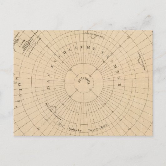 zuidelijk halfrond, Antarctica Briefkaart (Voorkant)