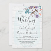 Zuidelijk land Katoen Boll Botanisch Rustiek Hout Kaart (Voorkant)