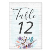 Zuidelijk land Katoen Boll Botanisch Rustiek Hout Kaart (Achterkant)