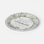 Zuidelijk land Katoen Boll Botanisch Rustiek Hout Papieren Bordje (Gekanteld)